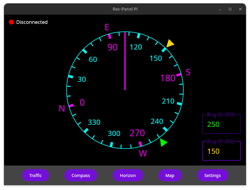 RasPanel Compass Screen