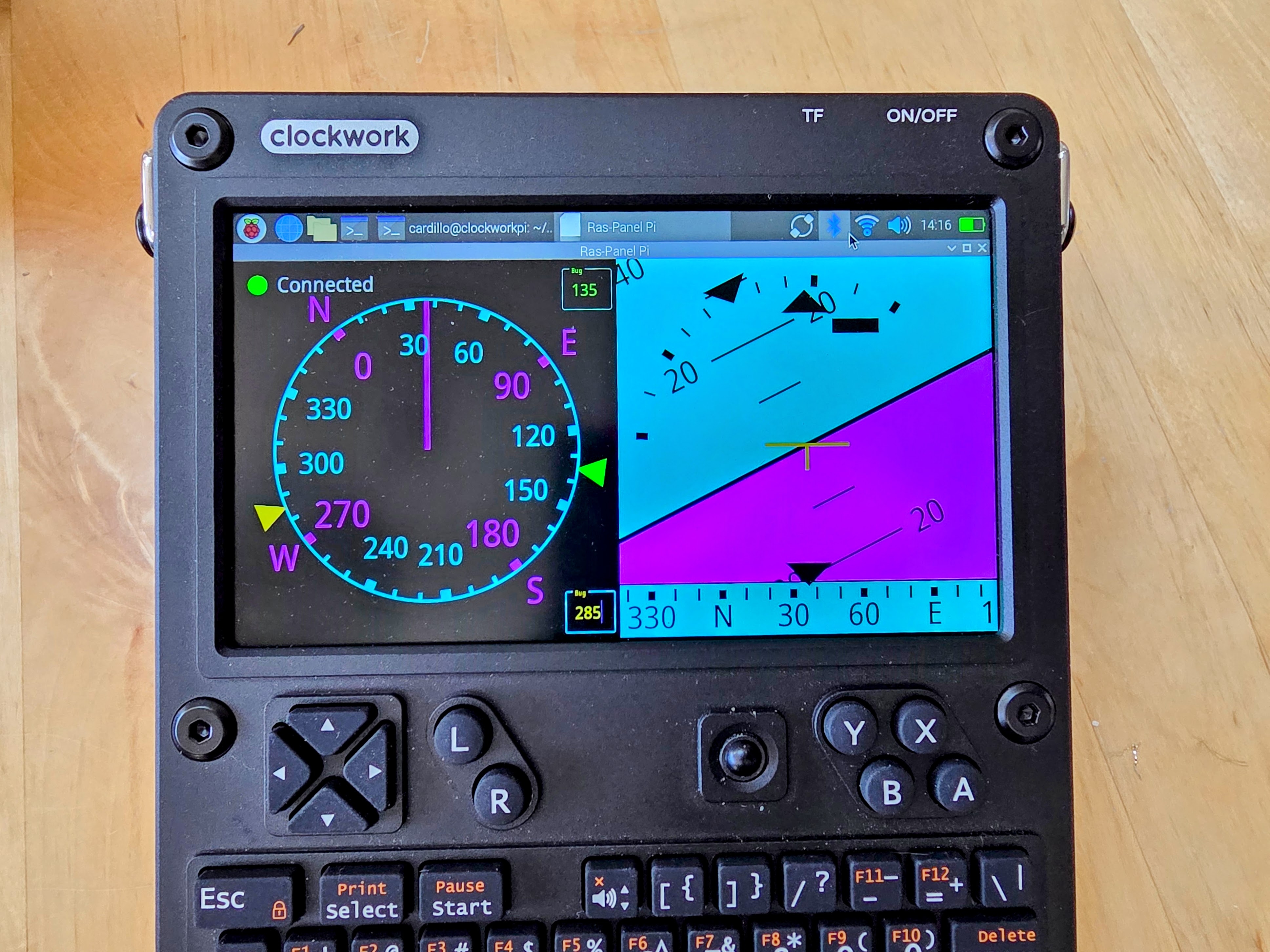 RasPanel Compass Screen